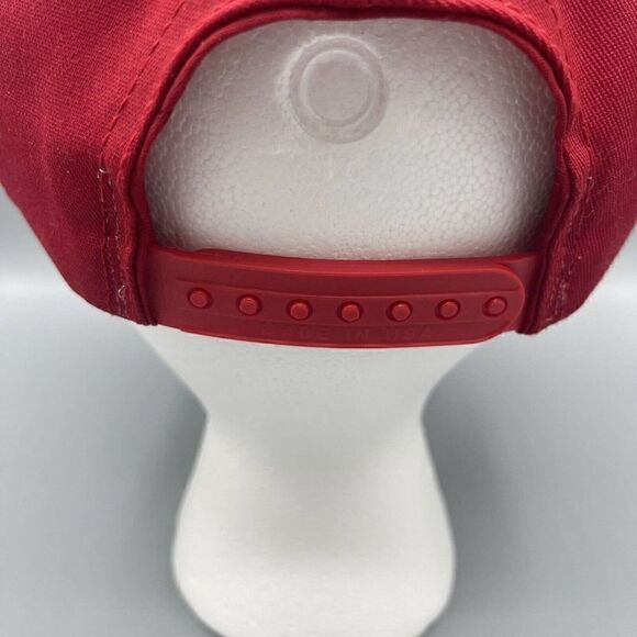 Goofy’s Hat Co. Disney Mickey Mouse Big Print Embroidered Red SnapBack Hat - Picture 4 of 8